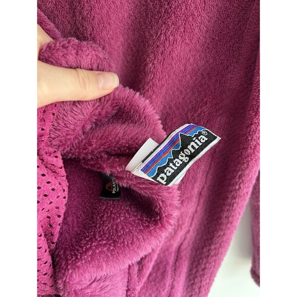 Patagonia Fleece Pullover Snap-T Pink Girls' Size M (10) Jacket - Picture 7 of 7